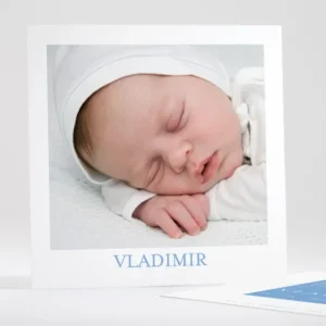 Faire-part de naissance Simple justifie photo*Faire-part Elégant Best