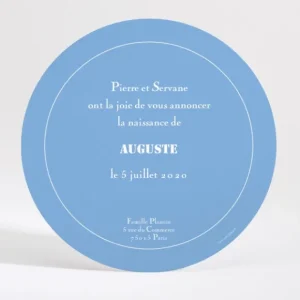 Faire-part de naissance Simple photo*Faire-part Elégant Fashion