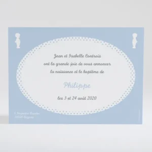 Faire-part de naissance Silhouette elegante*Faire-part Elégant Best