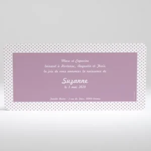 Faire-part de naissance Silhouettes fratrie*Faire-part Elégant Outlet