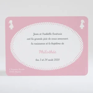 Faire-part de naissance Silhouette elegante*Faire-part Elégant Best