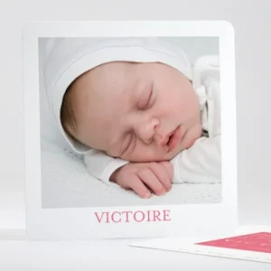 Faire-part de naissance Simple justifie photo*Faire-part Elégant Best