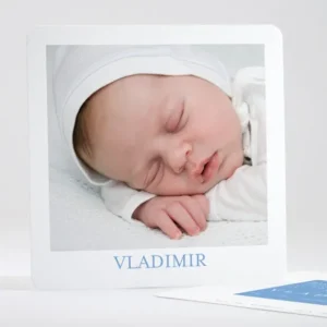 Faire-part de naissance Simple justifie photo*Faire-part Elégant Best