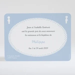Faire-part de naissance Silhouette elegante*Faire-part Elégant Best