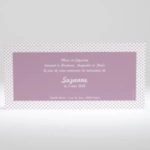 Faire-part de naissance Silhouettes fratrie*Faire-part Elégant Outlet