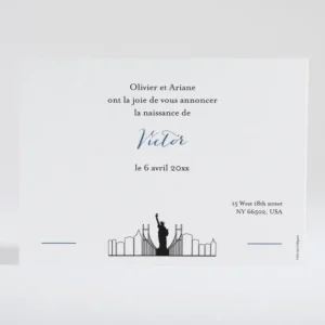 Faire-part de naissance So new york*Faire-part Elégant Discount