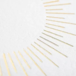 Faire-part de naissance Soleil d'or rond*Faire-part Elégant Sale
