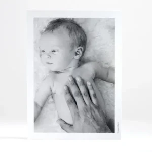 Faire-part de naissance Soleil d'or portrait*Faire-part Elégant Hot