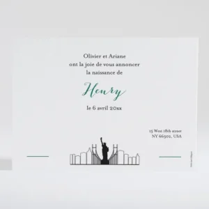 Faire-part de naissance So new york*Faire-part Elégant Discount