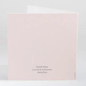 Faire-part de naissance Spring baby girl*Faire-part Elégant New