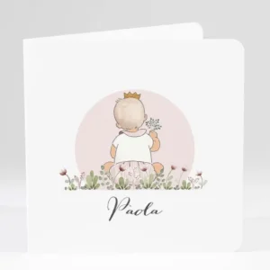 Faire-part de naissance Spring baby girl*Faire-part Elégant New