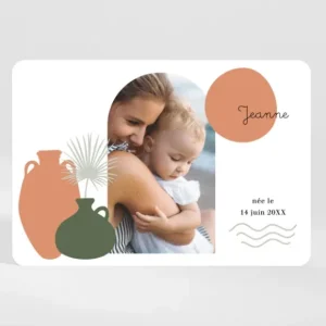 Faire-part de naissance Sunrise*Faire-part Elégant Fashion