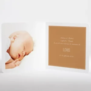 Faire-part de naissance Surprise*Faire-part Elégant New
