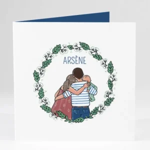 Faire-part de naissance Sweety parents*Faire-part Elégant Hot