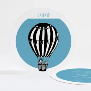 Faire-part de naissance Sweety montgolfiere*Faire-part Elégant Discount