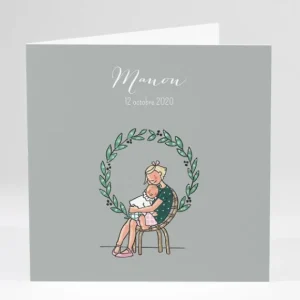 Faire-part de naissance Sweety sister*Faire-part Elégant Sale