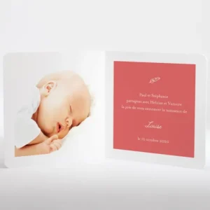 Faire-part de naissance Sweety sisters*Faire-part Elégant New