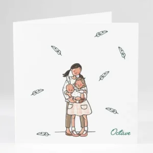 Faire-part de naissance Sweety sisters*Faire-part Elégant New