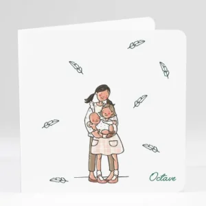 Faire-part de naissance Sweety sisters*Faire-part Elégant New