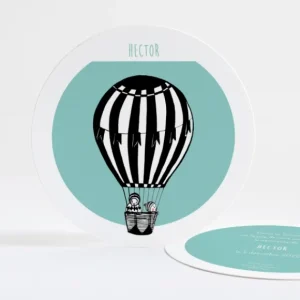 Faire-part de naissance Sweety montgolfiere*Faire-part Elégant Discount