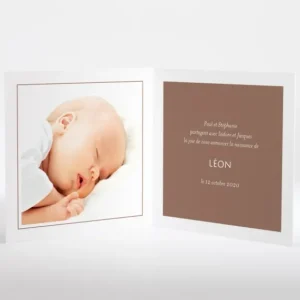 Faire-part de naissance Sweety brothers*Faire-part Elégant Outlet