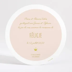 Faire-part de naissance Swing*Faire-part Elégant Discount