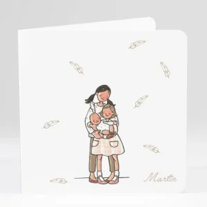 Faire-part de naissance Sweety sisters*Faire-part Elégant New