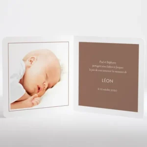 Faire-part de naissance Sweety brothers*Faire-part Elégant Outlet