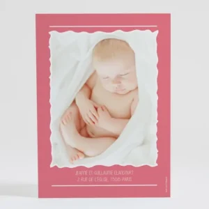 Faire-part de naissance Symboles de joie Fille*Faire-part Elégant Sale