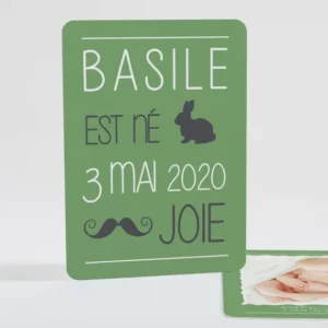 Faire-part de naissance Symboles de joie Garcon*Faire-part Elégant Clearance