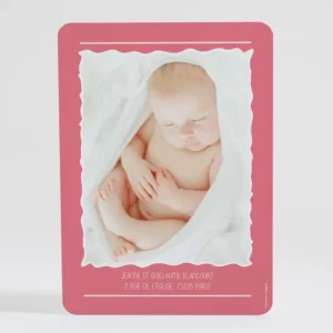 Faire-part de naissance Symboles de joie Fille*Faire-part Elégant Sale