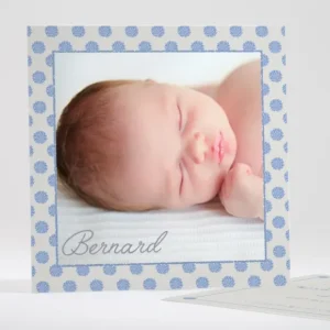 Faire-part de naissance Tapis de fleurs*Faire-part Elégant Discount