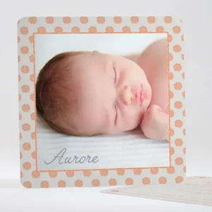 Faire-part de naissance Tapis de fleurs*Faire-part Elégant Discount