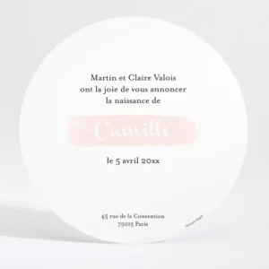 Faire-part de naissance tendresse*Faire-part Elégant Online