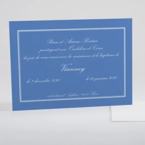 Faire-part de naissance Texte encadre classique*Faire-part Elégant Online