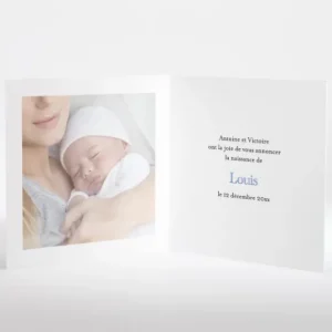 Faire-part de naissance Tendre maman*Faire-part Elégant Sale