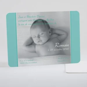 Faire-part de naissance Texte & photo*Faire-part Elégant Online