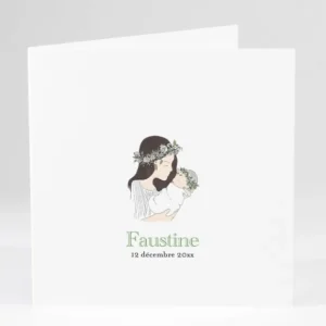 Faire-part de naissance Tendre maman*Faire-part Elégant Sale