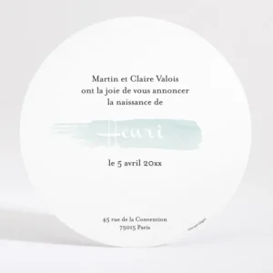 Faire-part de naissance tendresse*Faire-part Elégant Online