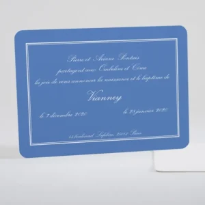 Faire-part de naissance Texte encadre classique*Faire-part Elégant Online