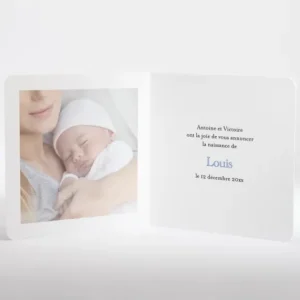Faire-part de naissance Tendre maman*Faire-part Elégant Sale
