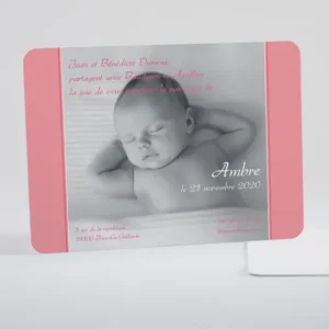Faire-part de naissance Texte & photo*Faire-part Elégant Online