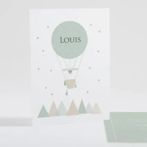 Faire-part de naissance The balloon*Faire-part Elégant Discount