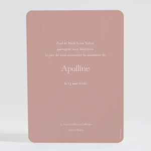 Faire-part de naissance The fawn*Faire-part Elégant Online
