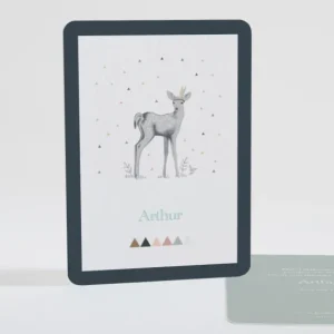 Faire-part de naissance The fawn*Faire-part Elégant Online