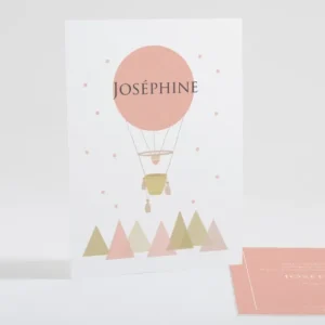 Faire-part de naissance The balloon*Faire-part Elégant Discount