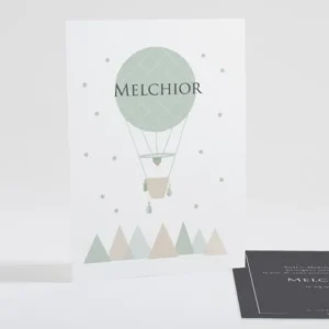 Faire-part de naissance The balloon*Faire-part Elégant Discount