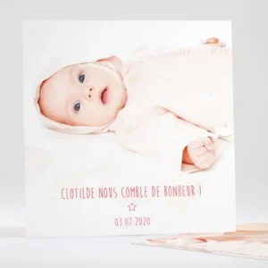 Faire-part de naissance Tout doux*Faire-part Elégant Sale