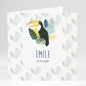Faire-part de naissance Tropical*Faire-part Elégant Discount