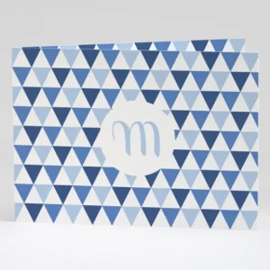 Faire-part de naissance Triangles pastel*Faire-part Elégant Clearance